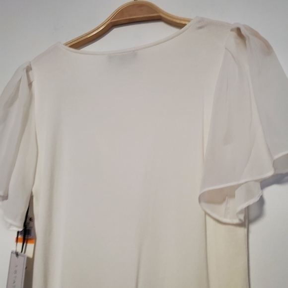 NWT 1.State Flutter Sleeve Rib Knit T-Shirt - Picture 5 of 5